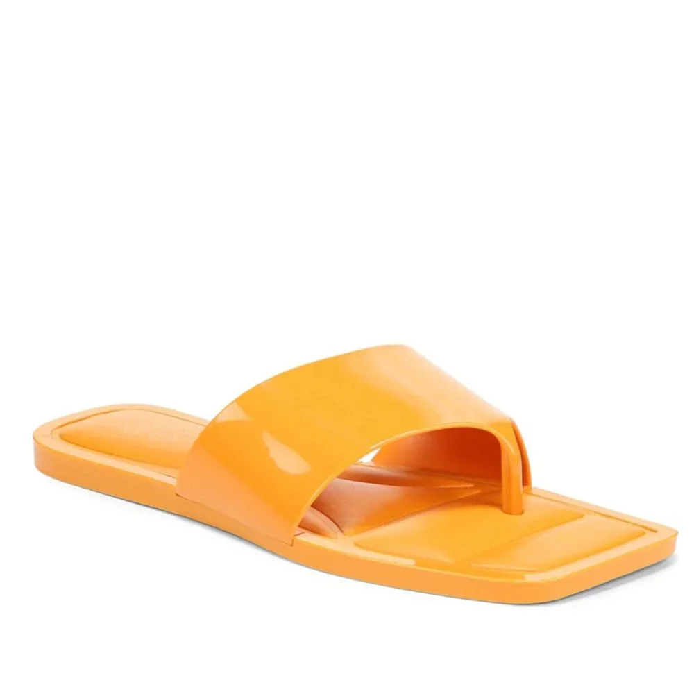 NEW Franco Sarto Women's Sorrento Slide Sandal In Color Citrus